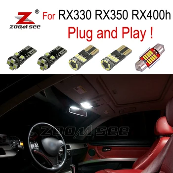 

18pcs LED Mirror bulb + LED trunk door lamp LED interior dome map lights kit for Lexus RX330 RX350 RX400h (2004-2009)