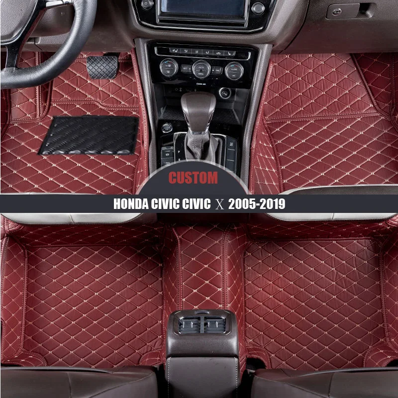 Автомобильные коврики на заказ для HONDA Civic Ⅹ 2005- на заказ автомобильные аксессуары для автомобиля Стайлинг
