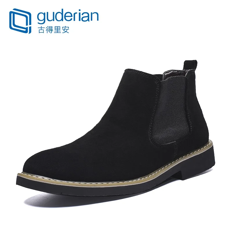 

Men Chelsea Boots Cow Suede Men Ankle Boots British Style Casual Leather Man Boots Autumn Winter Men Shoes Zapatos De Hombre