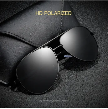 

2020 new aluminum-magnesium alloy men's polarized sunglasses, large frame mirror, driving mirror, toad mirror, male and female