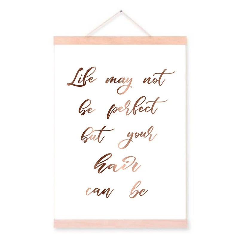 Hair Quote Canvas Painting Hair Salon Wall Art Decor