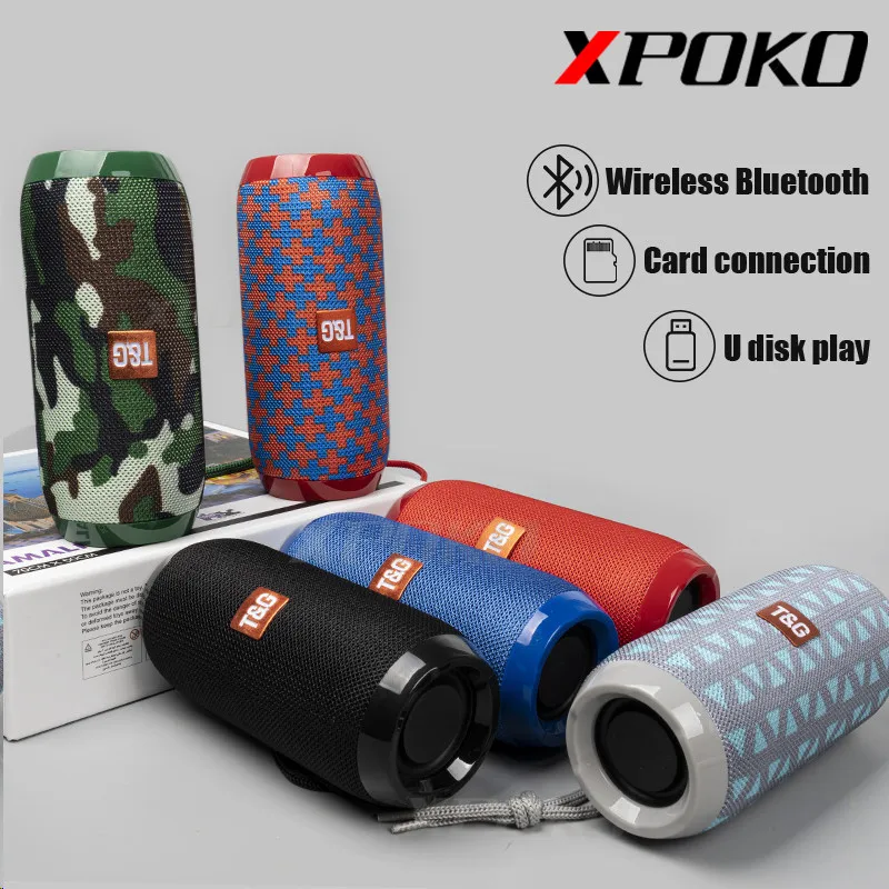 Bluetooth Speaker Outdoor Column Portable Speakers Aux Input Wireless Loudspeaker Support Computer Phones FM TFCard Radio | Электроника