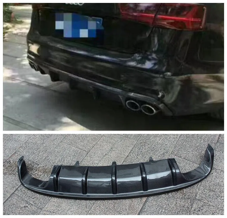 

Carbon Fiber Car Rear Trunk Lip Bumper Diffuser Protector Cover Fits For AUDI AUDI A6 A6L C7 S6 S-LINE 2012 2013 2014 2015 2016