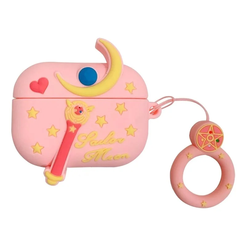 

Apple AirPods Case 2 Pro Air Cartoon Softshell Sailor Moon Headphone Case 1 Airpods Charging Cover With Hook