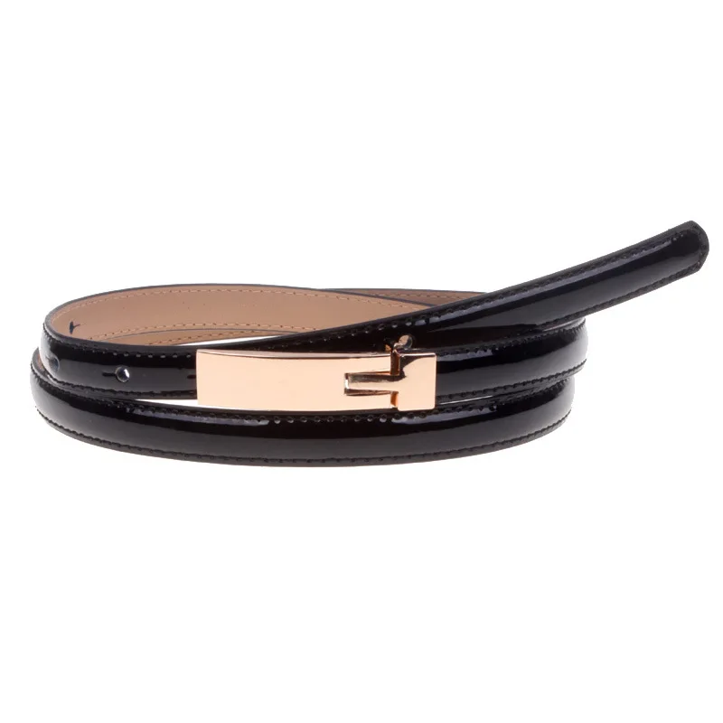 

Spring And Summer New Style Korean-style Fashion Mirror Patent Leather Women's Genuine Leather Fine Leather Belt Versatile Cowhi