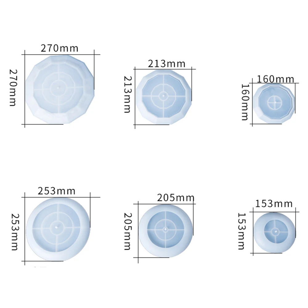 Горячая DIY Хрустальная силиконовая форма трехслойная тарелка для фруктов чайная