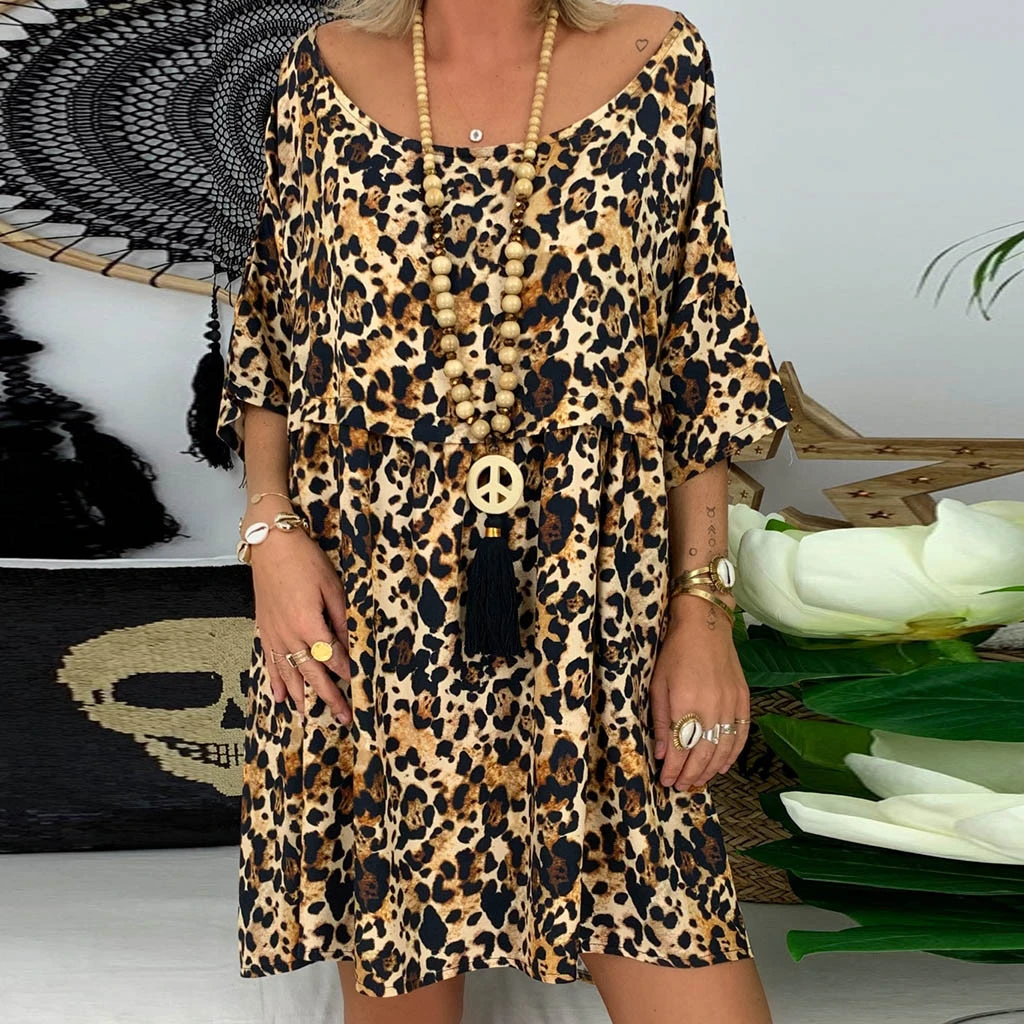 Leopard summer dress Clearance