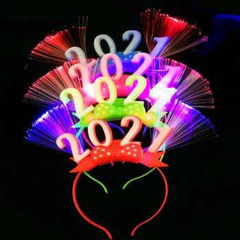 

1 PC Flashing Led Glasses Luminous Light Up Gift Glowing Headband Blinking Eye Wear 2021 New Year Gift Ramdom color