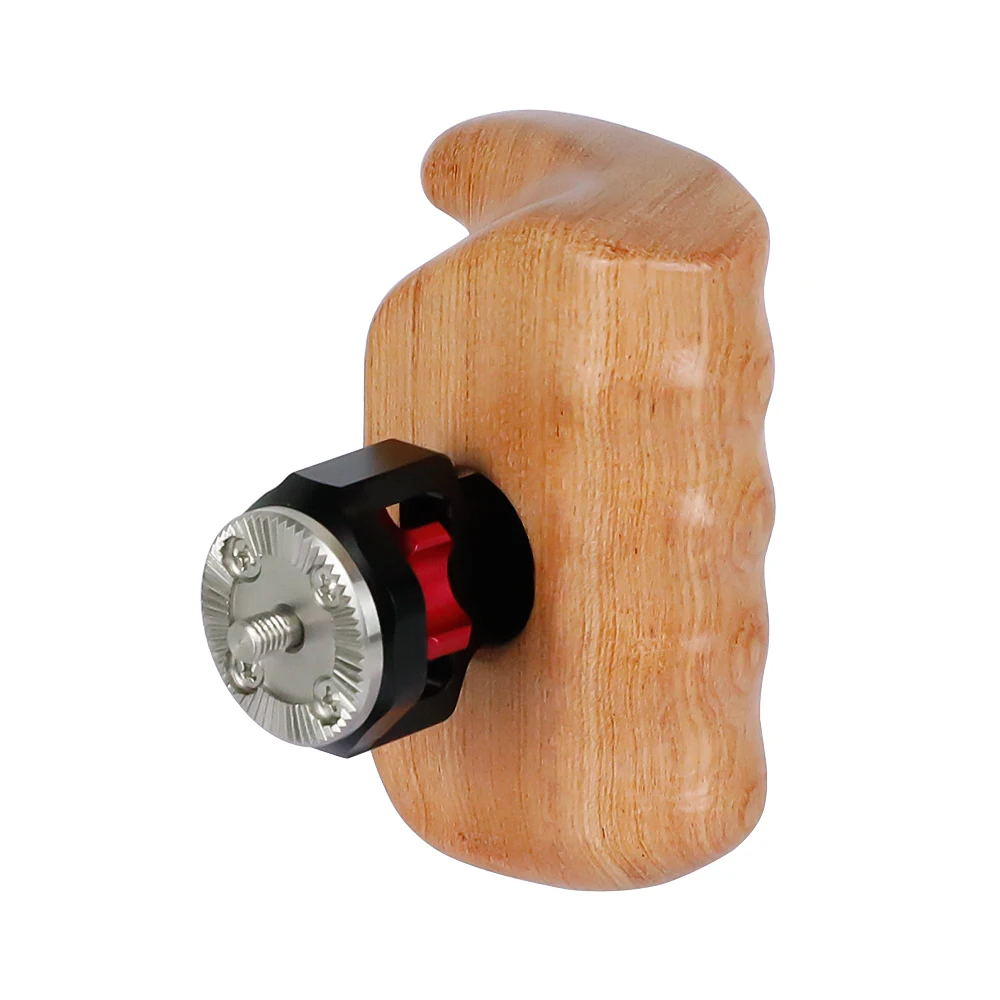 

HDRIG Wooden Handle Grip Left Side with ARRI Rosette Mount Connector for DSLR RED Camera Cgae