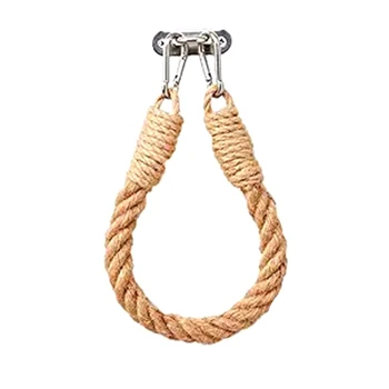 

Nautical Rope Toilet Paper Holder Wall-Mounted Towel Rack Beach Bathroom Decor (23.6In)