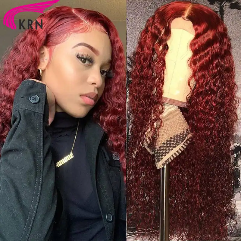 burgundy wig