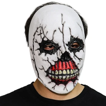 

Halloween Horror Joker Mask Realistic Latex Smiling Clown Party Mask Scary Carnival Masquerade Cosplay Costume Dress Up Props