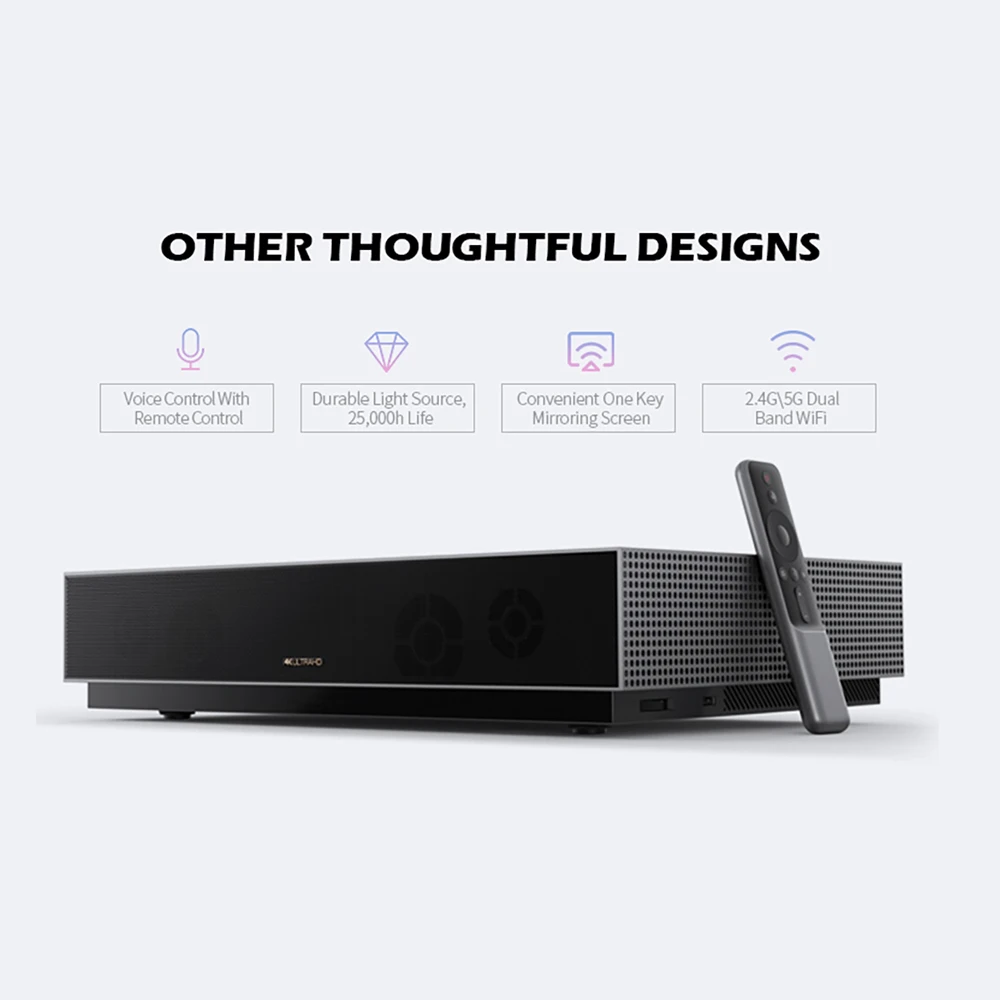 Formovie 4k проектор домашний Театр лазерный телевизионные проекторы 2000 ANSI люмен 3D