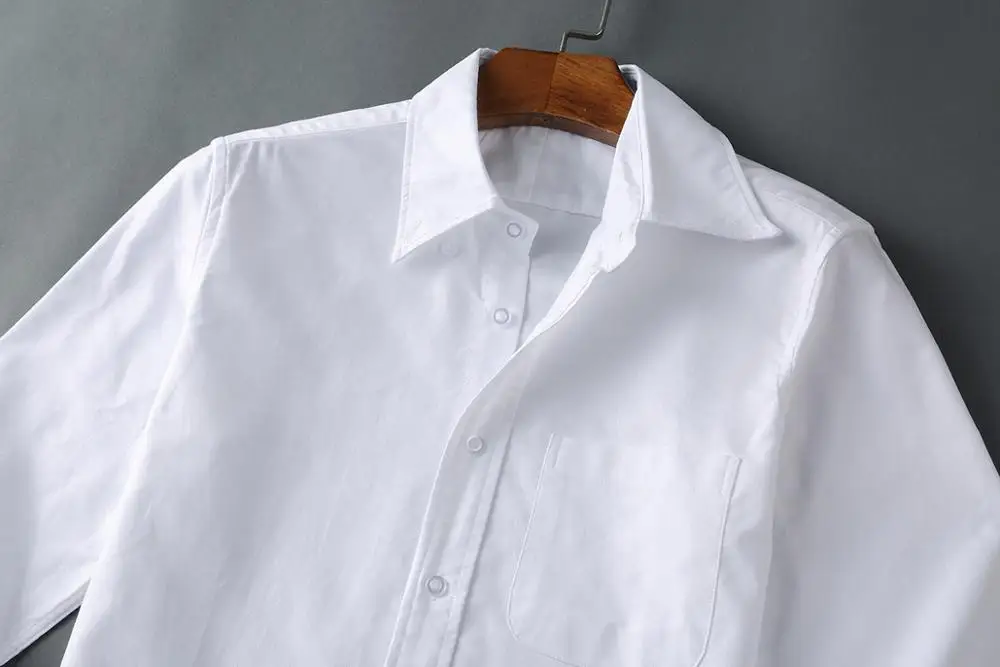Новинка 19ss мужские оксфорды классические красочные полосатые модные хлопковые повседневные рубашки рубашка Высокое качество карман с длинными рукавами Топ M 2XL# M57