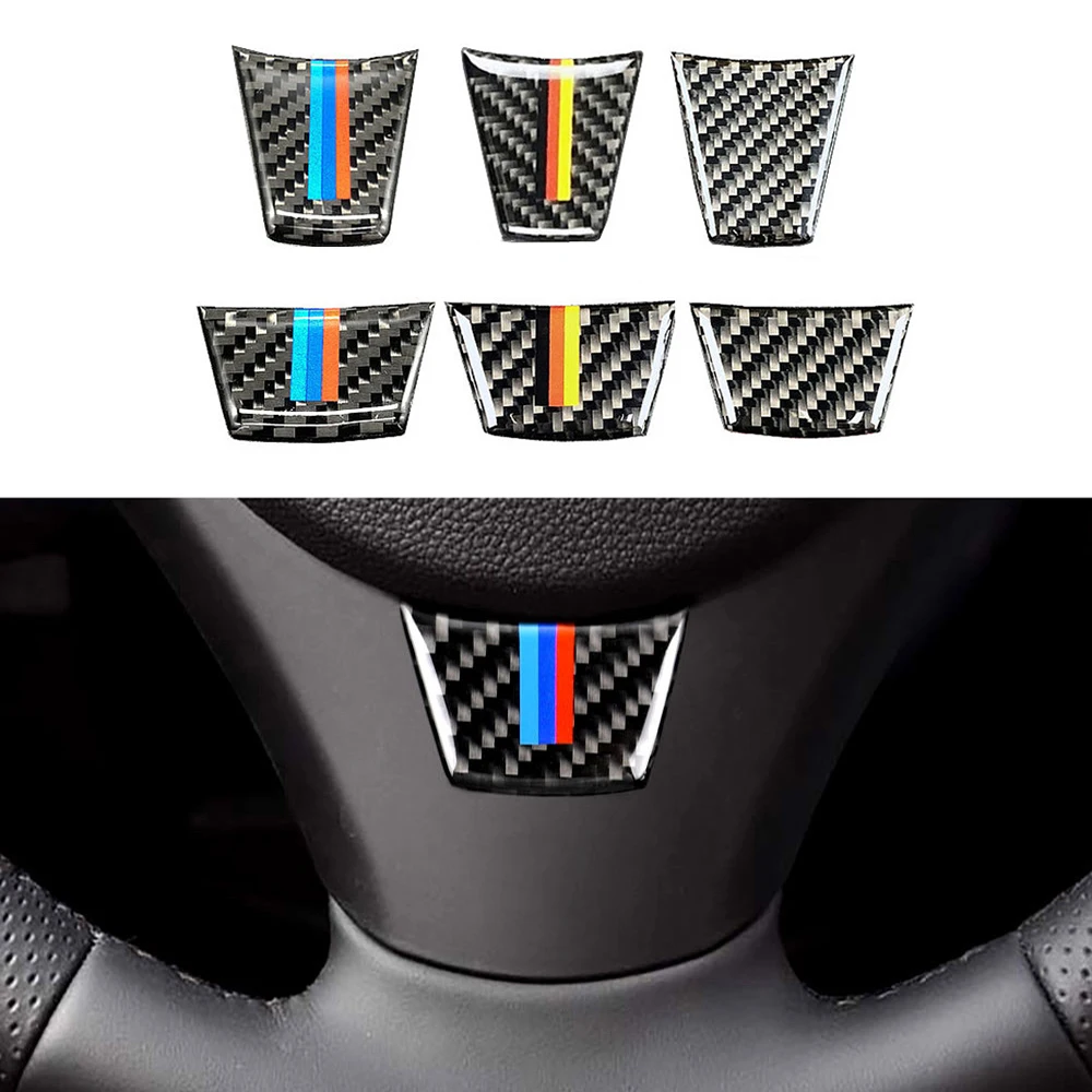 Car Steering Wheel Sticker For BMW E90 E92 E93 3 Series Classic Styling Decor Interior Tuning Accessories Carbon Fiber Decal | Автомобили