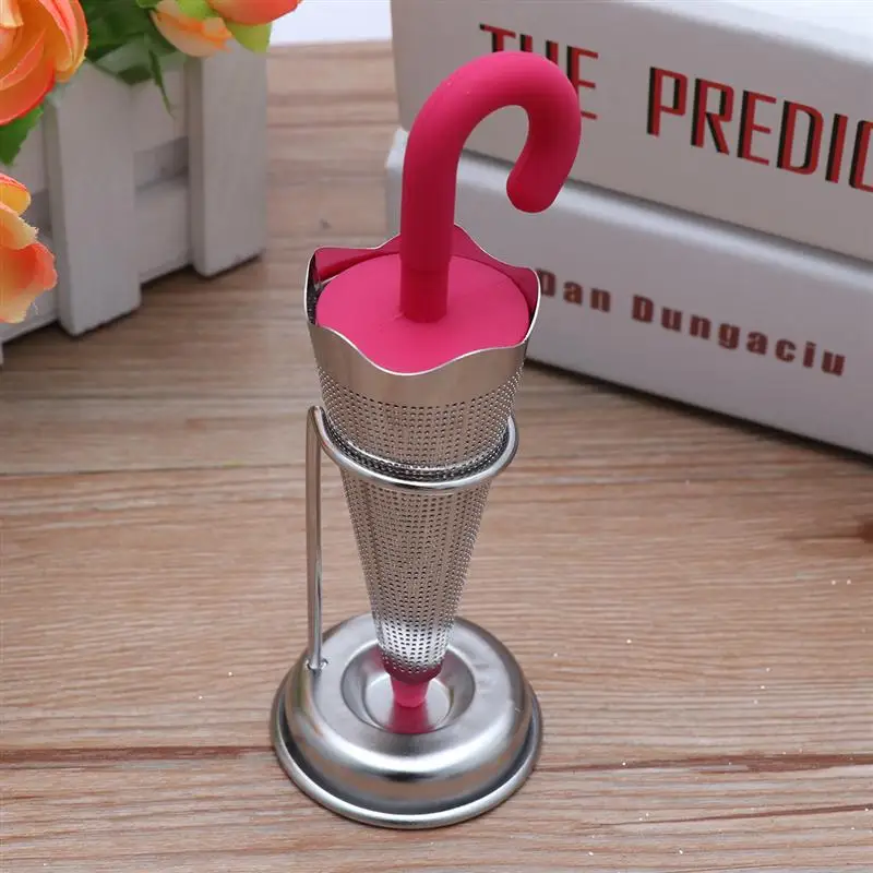 Stainless Steel Creative Umbrella Tea Infuser Reusable Leaf Filter Strainer Kitchen Accessories for Kitchen Making Tea