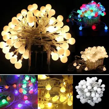 

Fairy String Fairy String Light 40LED Round Ball Outdoor Festival Wedding Garden Landscape Lamp Fairy Light Durable 6M