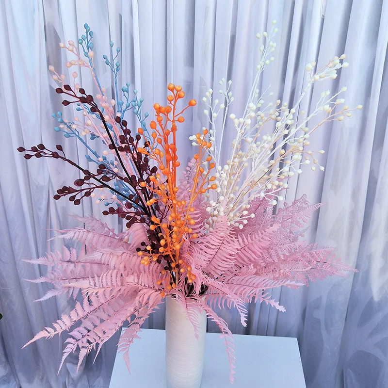 

1pcs 88cm Artificial Acacia Beans Plastic Simulation Plant Rural Style Home Wedding Party Decor Flower Arrangement Accessories