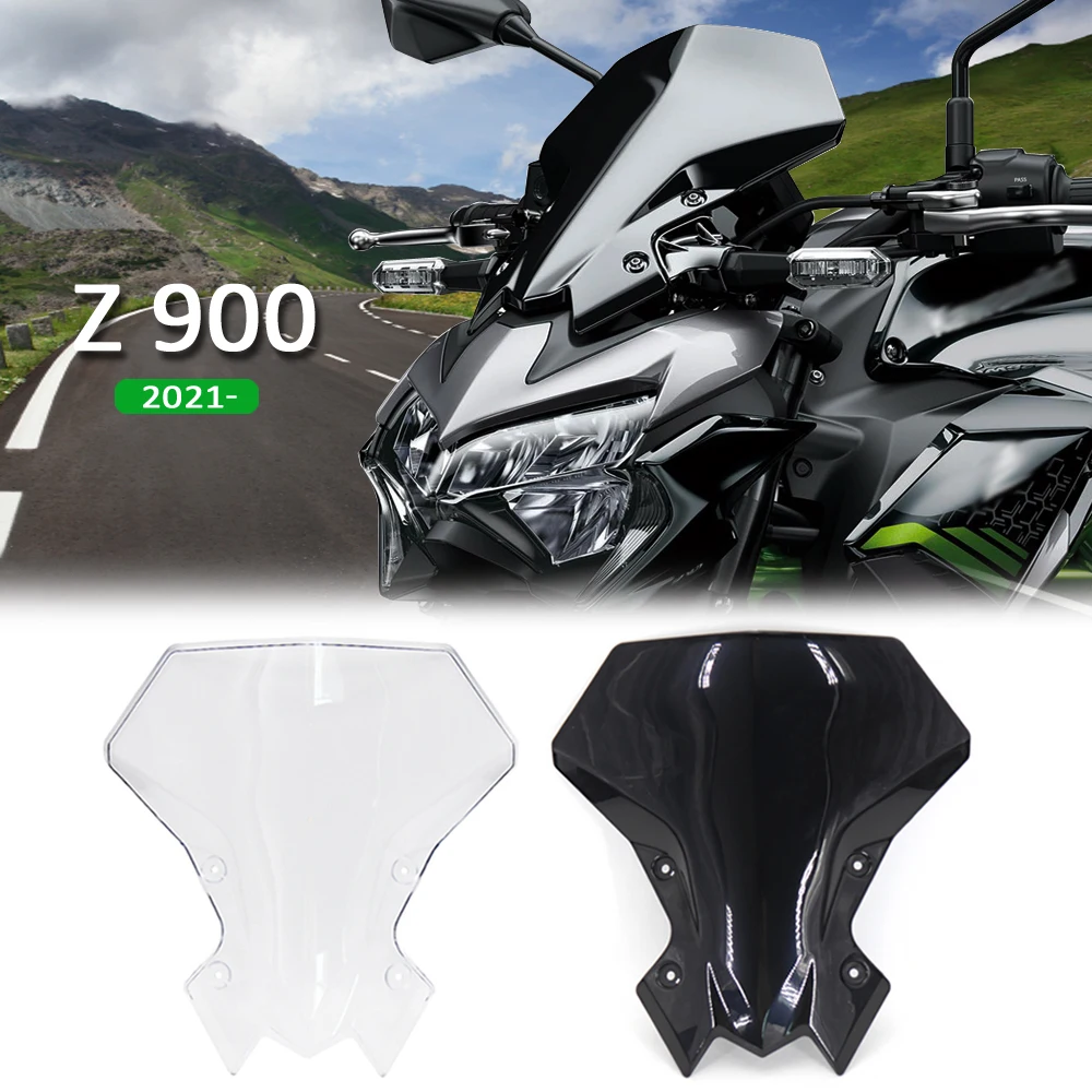 

2023 2022 2021 2020 For KAWASAKI Z900 Z 900 NEW Motorcycle Accessories Windscreen Windshield Baffle Air Wind Deflectors