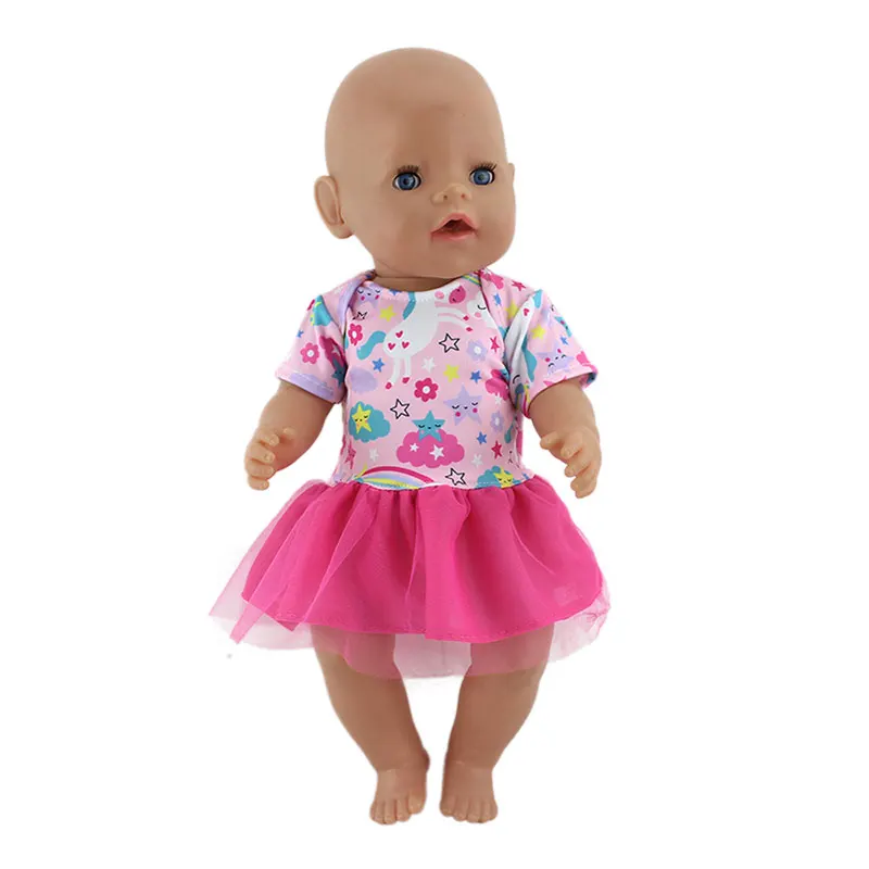 Новое милое платье подходит для 17 дюймов 43 см куклы, куклы Одежда и аксессуары - Цвет: a08