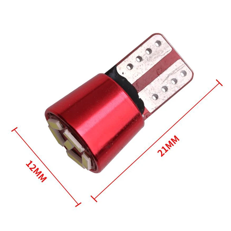 10 шт. T10 3014 6 светодиодный SMD W5W 194 168 Canbus без ошибок чистый белый клин инструменты для дверцы боковые лампы DC 12 В