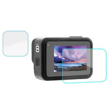 

Tempered Glass Film Set Lens Back Front Screen Protector for GoPro Hero 8 Black Lens Tempered Screen Tempered Film