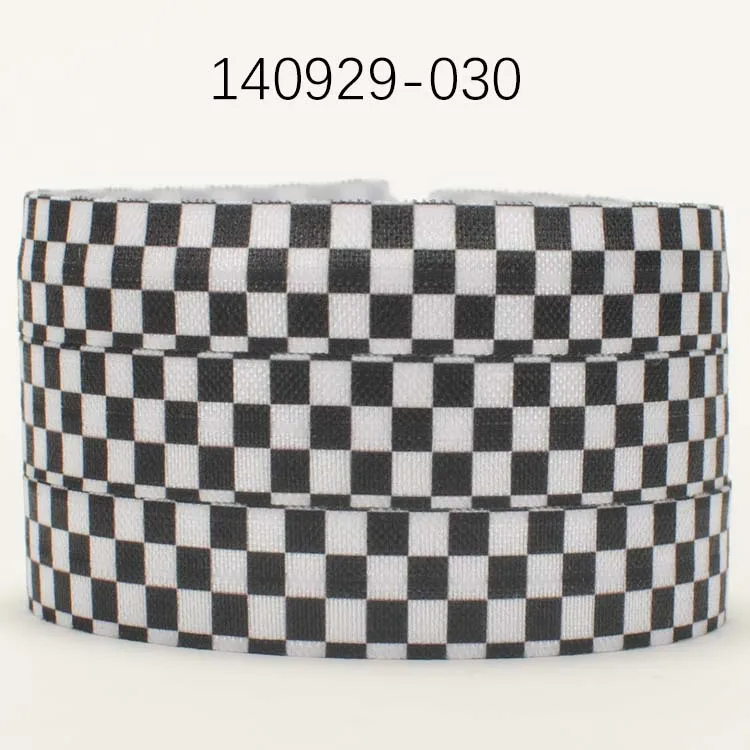 

Новая распродажа 50 ярдов 5/8 дюйма 16 мм белый и черный квадратный узор печатная лента для самостоятельной сборки Бесплатная доставка