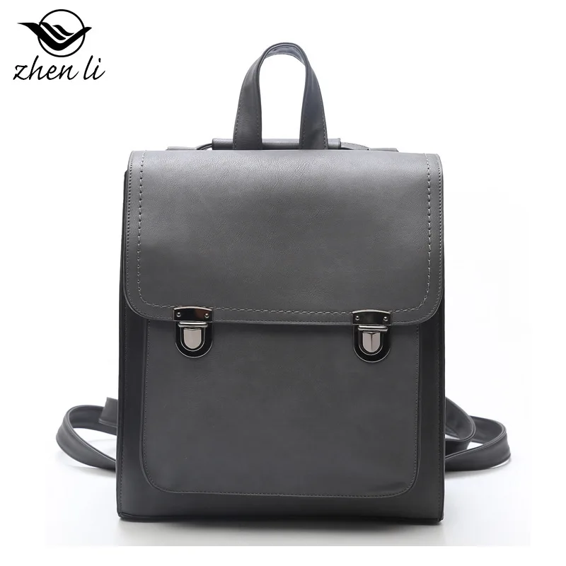 

Zhenli 2019 Cross Border New Style Women's College Style PU Backpack Amazon Popular Trend Backpack WOMEN'S Bag