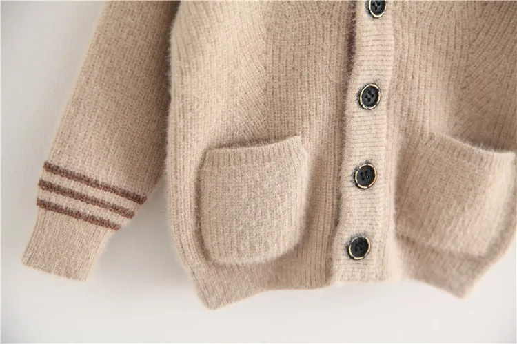 Autumn and Winter Sweater Children's Knit Cardigan Thickening Soft Boy Jacket Japanese Children's Clothing Girls Sweaters