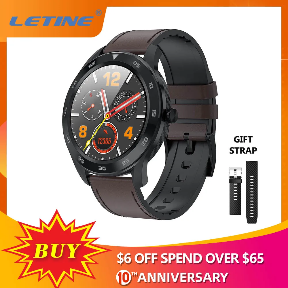 LETINE DT98 Смарт часы IP68 Водонепроницаемый ЭКГ монитор сердечного ритма Amazfit фитнес
