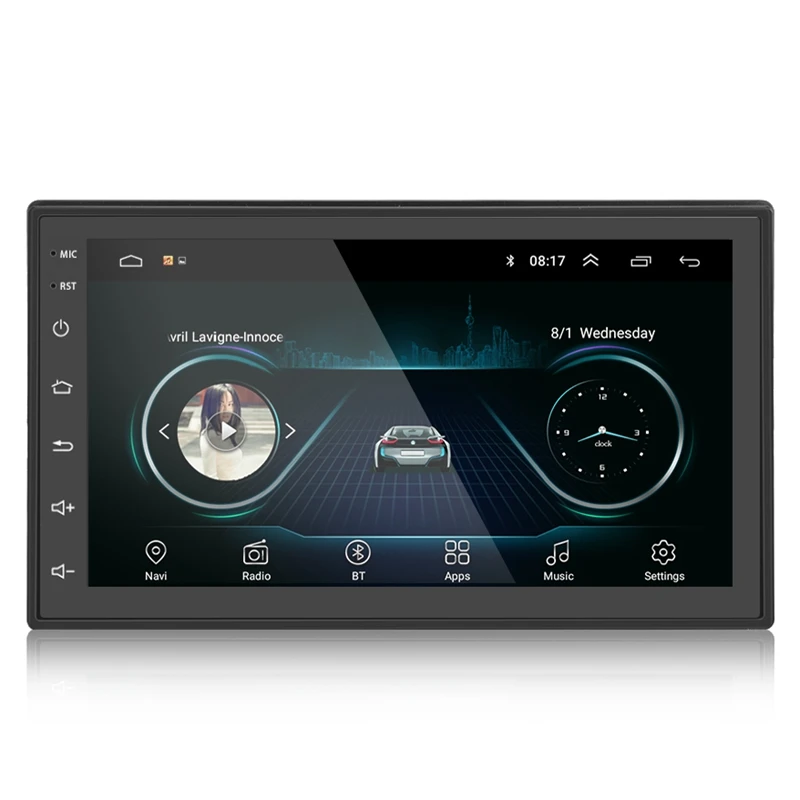 Черный 2DIN Android автомобильный мультимедийный MP5-Player радио gps Navi wifi радио 2 Din 7 дюймов пресс-экран Bluetooth FM аудио Автомобиль Ster