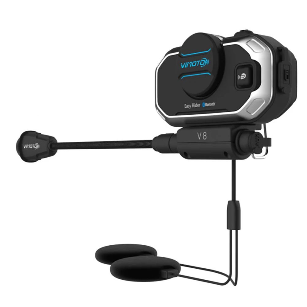 

V8 Bluetooth Motorcycle Interphone Portable Double Way Professional Riding Handsfree Stereo Helmet Headset Lightweight Universal