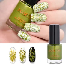 KADS 9,5 мл жемчуг стемпинг ногтей покрытие для шаблон штамповочных плит жемчуг кирпич красный штамповка лак для ногтей маникюр штамп инструмент