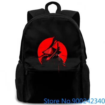 

Samurai Slice Japan Warrior Japanese Sword Katana Coolie Rice Hat Print Brand women men backpack laptop travel school adult