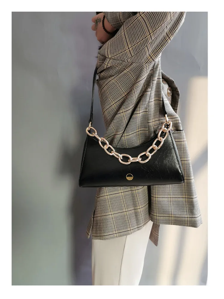 Модная ретро сумка, женские сумки через плечо, Модные осенние зимние новые сумки, повседневные одноцветные сумки, сумки