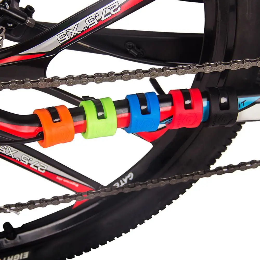 

Bicycle Chain Protection Shield Fork Rear Fork Anti-Collision Rubber Protective Ring Chain Protector Ring Kit Parts