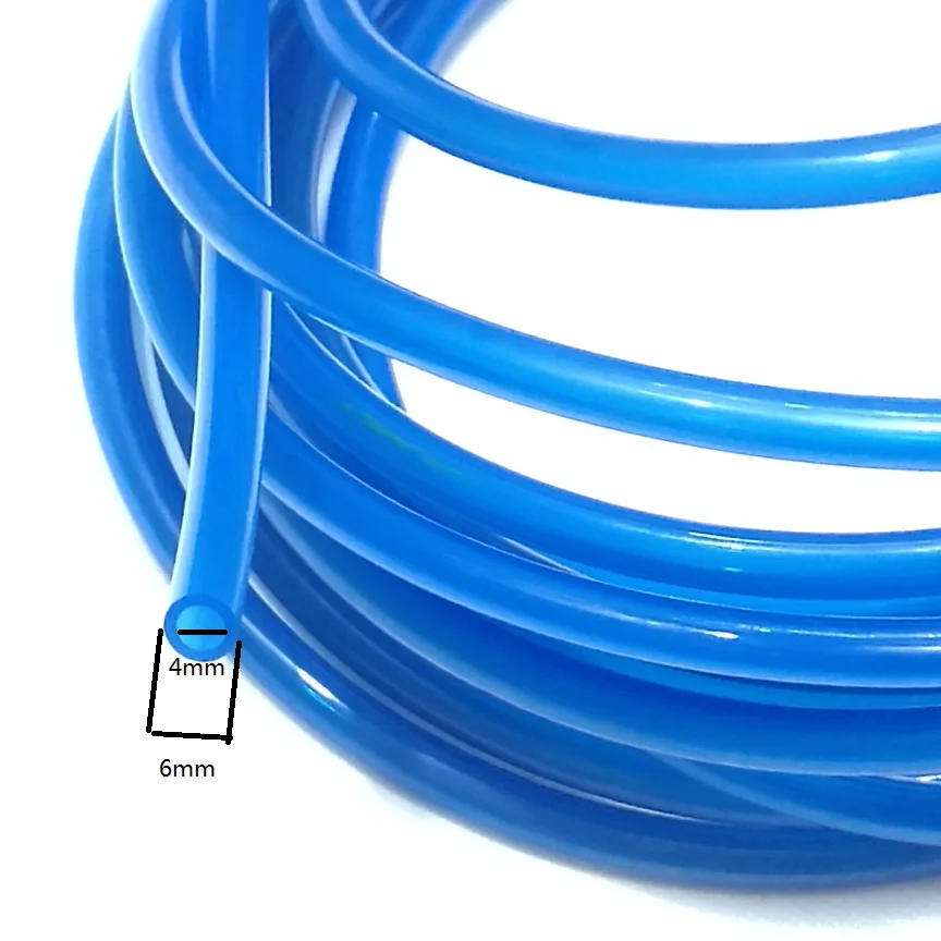 Duto de ar Azul da Mangueira do Compressor de ar do Poliuretano da Traqueia do Plutônio com Mini Conector Europeu duto de ar azul da mangueira do compressor ar poliuretano traqueia plutonio mini conector europeu 02