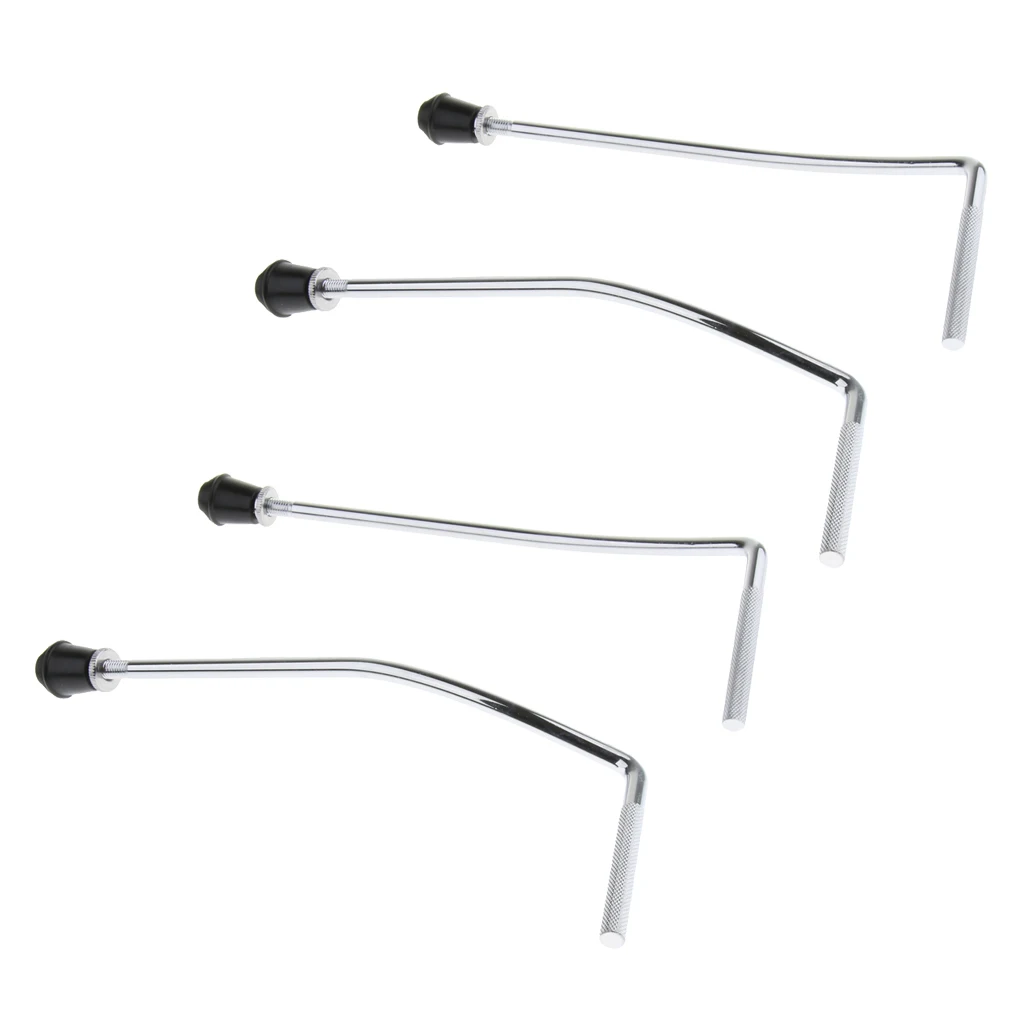 4 Pieces Metal Floor Bass Drum Legs Arm Musical Instrument Percussion Parts