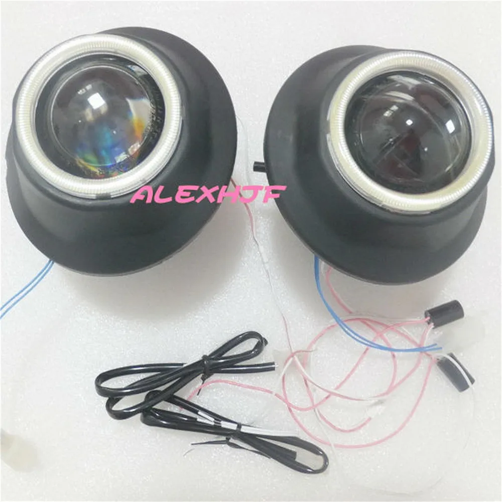 July King Bifocal Lens Fog Lamp With LED Angel Eye Rings DRL case for Toyota Land Cruiser FJ200 2012+ RAV4 2013+ Prius Tundra