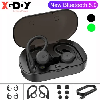 

XGODY BE1018 TWS New Bluetooth 5.0 Earphone Noise Cancelling Bass Sports Wileless Bluetooth Headphone Headset For iphone xiaomi