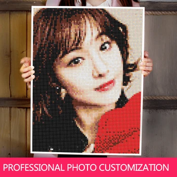 

Full Display Square/Round Photo Custom Diamond Embroidery 5D Diamond Painting Rhinestone Picture Cross Stitch Free Gift