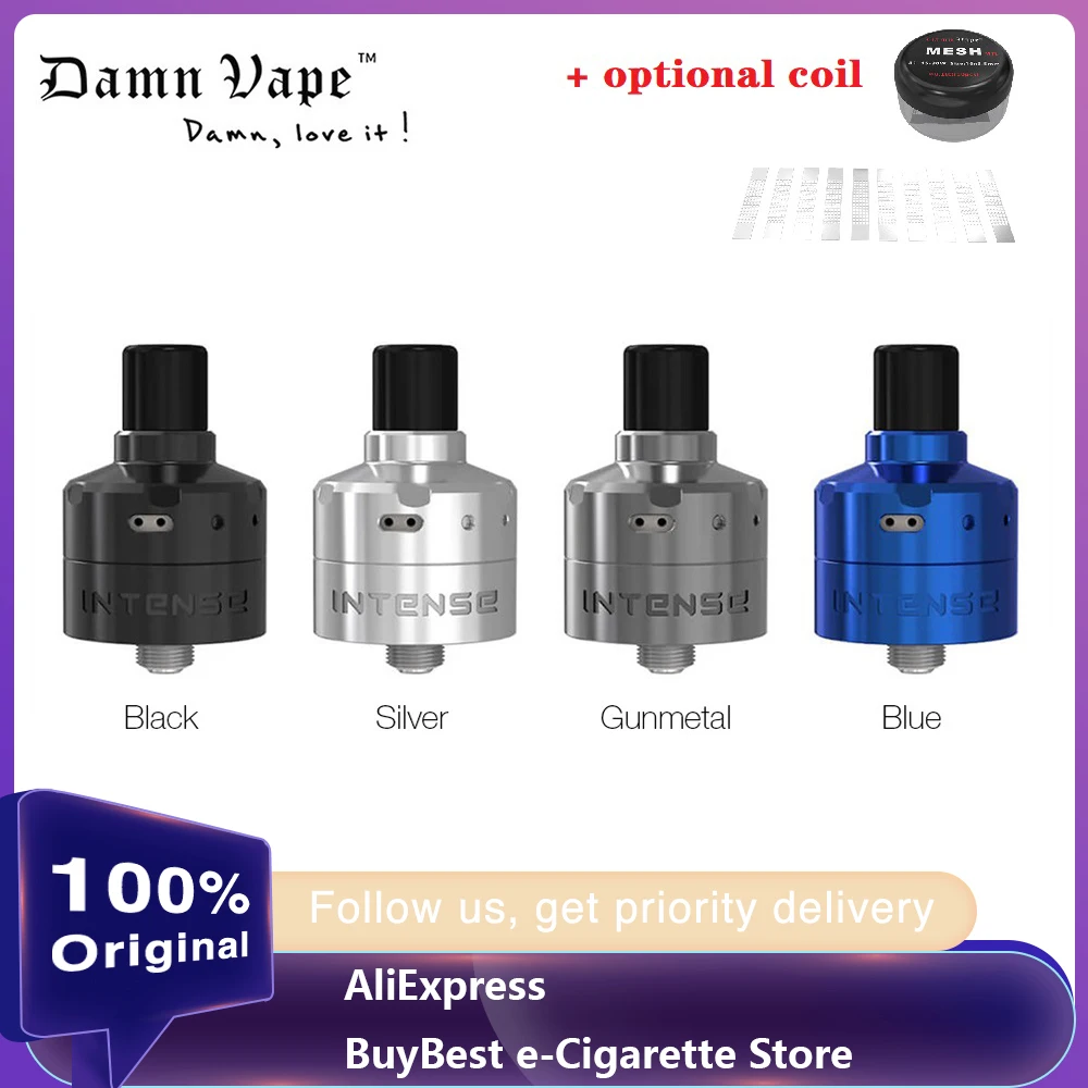 Оригинальный атомайзер thren Vape Intense Mesh MTL RDA wi/ 2 встроенных колоды и система CTC