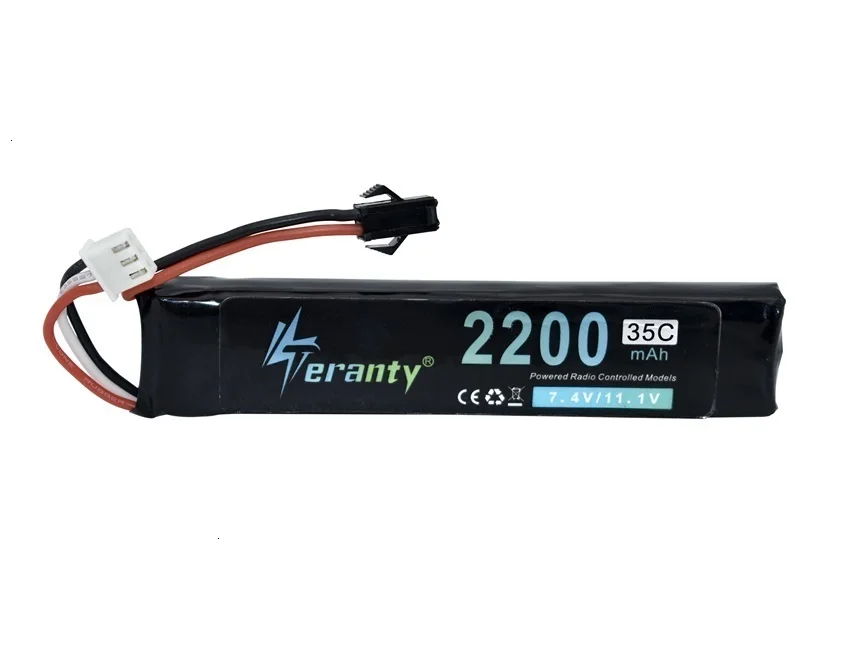 Обновленная мощность водяной пистолет Lipo батарея 2S 7,4 V 2200mAh 35C для AKKU мини страйкбол BB Воздушный пистолет электрические игрушки пистолеты RC запчасти 452096