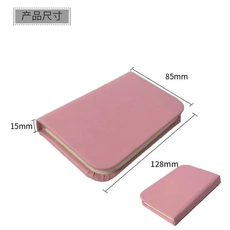 Pink Деревянный складной зарядная книга светодиодный светильник USB Перезаряжаемый Магнитный декоративный небольшой ночной светильник теплый белый креативный подарок - Цвет: Pink