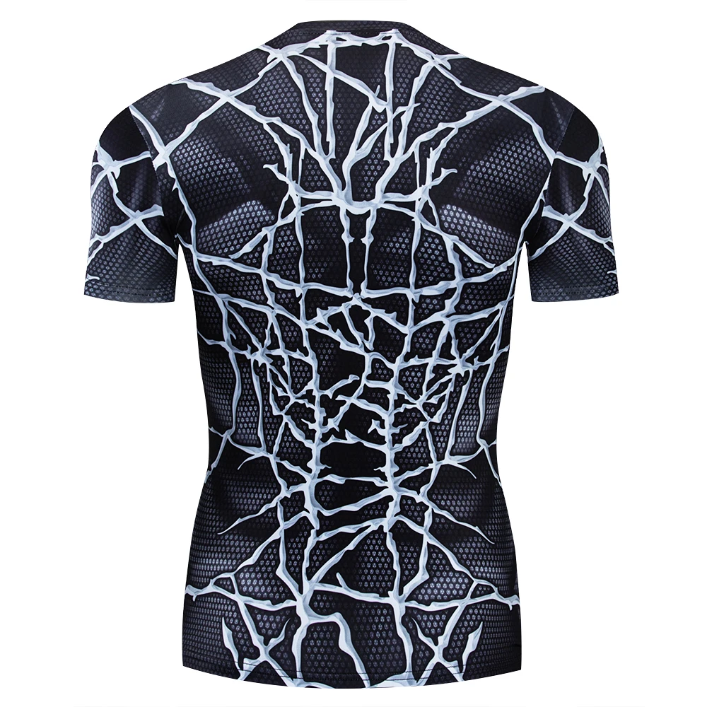 Новая летняя детская футболка с 3D изображением Человека-паука модная компрессионная футболка с героем Комикса Marvel детская одежда для фитнеса и бодибилдинга