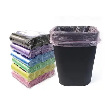 

5 Rolls Household Plastic Garbage Bag Roll Cover Disposable Rubbish Bin Liner Home Waste Trash Storage Container Garbage Bags