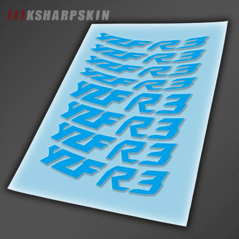 Мотоцикл стиль колеса шины логотип Креативный обод внутренняя сторона наклейки декоративные наклейки подходит для YAMAHA YZFR3 yzf r3