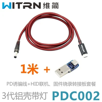type2 WITRN-PDC002 PD линия обмана Программируемый USB обновленный детектор PD3.0 триггер QC4+ оплетка - Color: type2