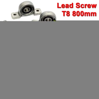 

CNC T8 Lead Screw 800mm 8mm + Brass Copper Nut + KP08 or KFL08 Bearing Bracket +Flexible Coupling