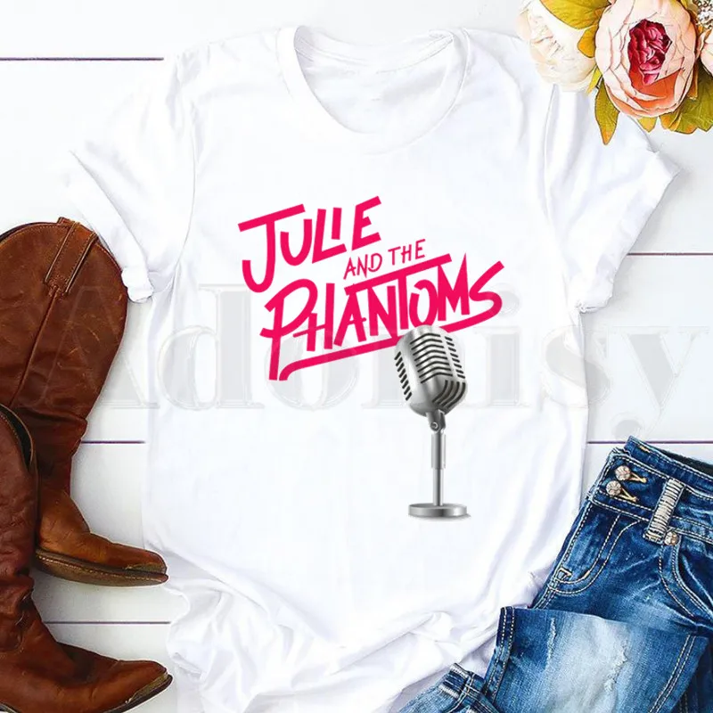 

Julie and The Phantoms Graphic Kawaii Cartoon T-shirt Short Sleeve Female T Shirts Women's Tops Tees Harajuku Vogue Vintage